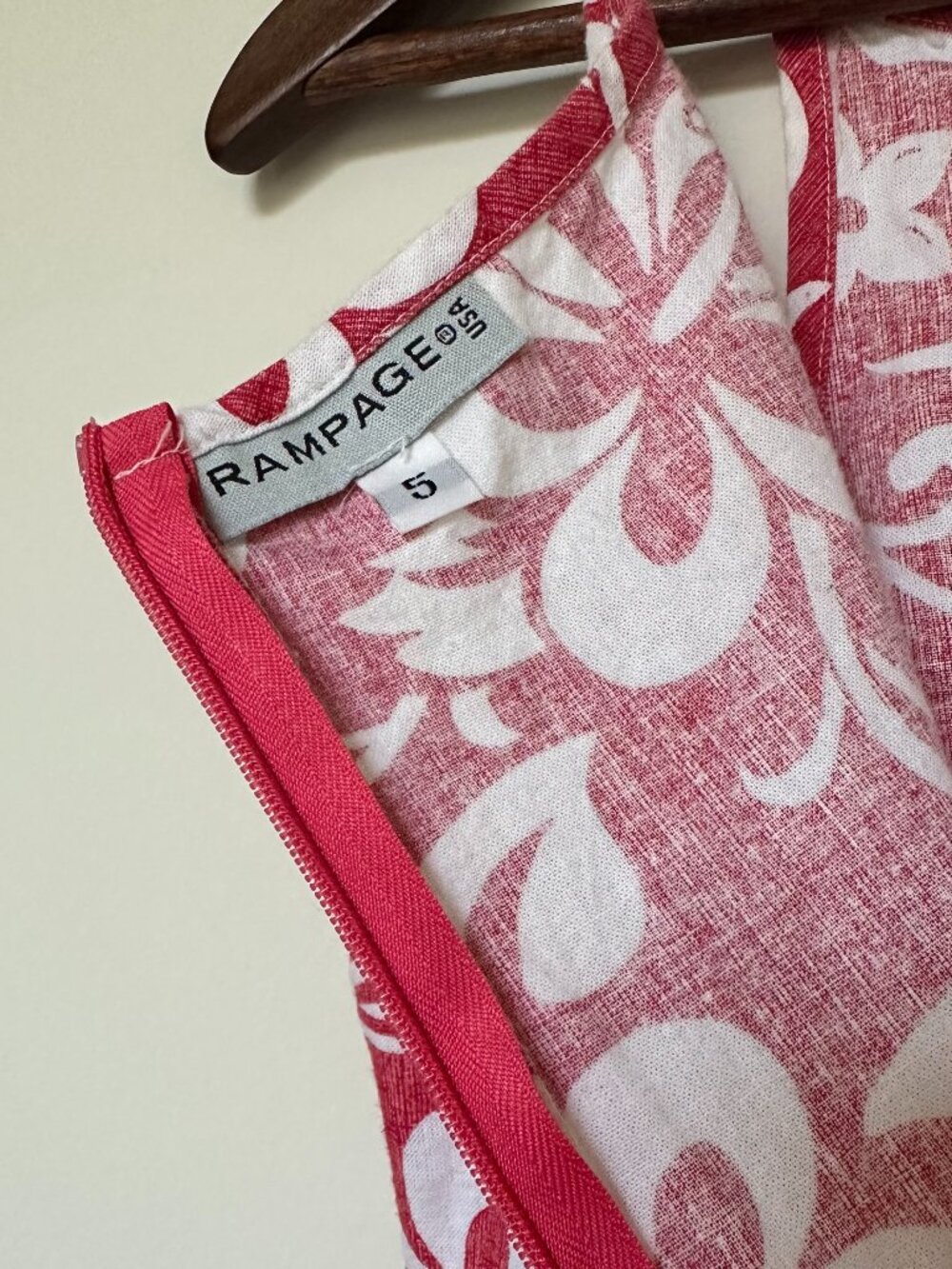 🌺 VINTAGE RAMPAGE USA TROPICAL FLORAL DRESS 🌺 - Picture 4 of 4